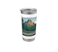 Parco Nazionale di Shenandoah Vintage Campeggio Escursioni Uomini Bicchiere termico in acciaio inox doppia parete