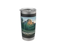 Parco Nazionale di Shenandoah Vintage Campeggio Escursioni Uomini Bicchiere termico in acciaio inox doppia parete