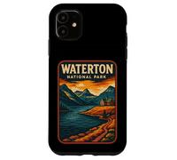 Parco nazionale di Waterton in stile vintage Custodia per iPhone 11