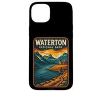Parco nazionale di Waterton in stile vintage Custodia per iPhone 15 Plus