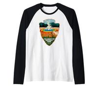 Parco Nazionale di Yellowstone Gran Prismatic Springs Arrowhead Maglia con Maniche Raglan