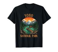 Parco Nazionale di Yoho Canada Vintage British Columbia Maglietta