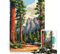 Parco Nazionale di Yosemite,Puzzle da 1000 pezzi per adulti,gioco di concentrazione mentale,qualità premium,taglio laser,divertimento serale in famiglia (50x75cm)