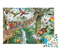 Parco Nazionale Manu Puzzle in Legno Impermeabile DIY Puzzles Da 1000 Pezzi Per Adulti Divertenti Per Decorazioni Domestiche