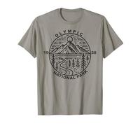 Parco Nazionale Olimpico 1938, Stile Vintage, Stato di Washington Maglietta