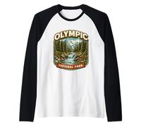 Parco Nazionale Olimpico Souvenir Washington Memorabilia Escursioni Maglia con Maniche Raglan