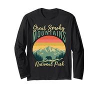 Parco Nazionale Retro Bear Great Smoky Mountain Maglia a Manica