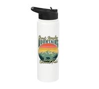 Parco nazionale Retro Bear Great Smoky Mountain Stainless Steel Insulated Water Bottle