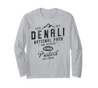 Parco Nazionale Rustico Denali Alaska 1917 Maglia a Manica