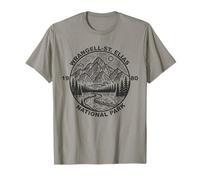 Parco nazionale Wrangell St Elias, Alaska, stile vintage 1980 Maglietta