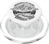 Parco nazionale Wrangell St Elias, Alaska, stile vintage 1980 PopSockets PopGrip per MagSafe