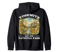 Parco Nazionale Yosemite Vintage Escursioni Flore Felpa con Cappuccio