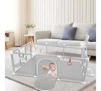 Parco per bambini, modulabile 180 x 120 cm, palline+2 strisce,Pieghevole per bambini 0-24 mesi,Parco giochi sicuro per la casa, Tappetino antiscivolo interno,Centro attività per bambini,Pallacanestro