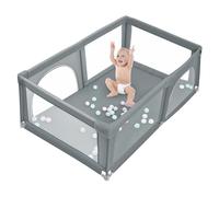 Parco per bambini pieghevole, 180 x 120 x 66 cm, parco bambino modulabile in rete con 50 palline, parco giochi per bambini interni ed esterni centro di attività