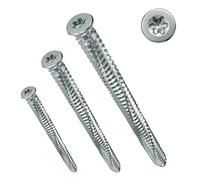 Parco - Viti a testa svasata Torx TX30, 100 pezzi, Argento, 604TOP75X72