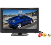 Pardarsey Schermo LCD TFT da 5 pollici per auto a colori per parcheggio telecamera posteriore con 2 staffe opzionali (supporto adesivo normale e supporto a ventose)