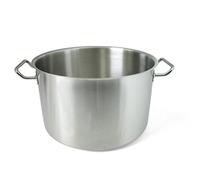 Pardini Albergo Casseruola Alta con 2 Manici, Acciaio Inossidabile, Argento, 32 cm
