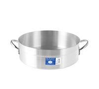 Pardini Casseruola Albergo Omnia 700 Bassa 2 Manici Alluminio e Acciaio Inox, Argento, Cm 40 - 671940