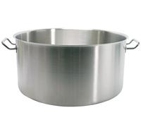 Pardini Albergo Casseruola Media con 2 Manici, Acciaio Inossidabile, Argento, 28 cm