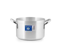 Pardini Casseruola Albergo Omnia 700 Alta 2 Manici Alluminio e Acciaio Inox, Argento, Cm 32 - 671032