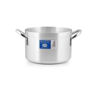 Pardini Casseruola Albergo Omnia 700 Alta 2 Manici Alluminio e Acciaio Inox, Argento, Cm 36 - 671036