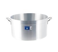 Pardini Casseruola Albergo Omnia 700 Media 2 Manici Alluminio e Acciaio Inox, Argento, Cm 40 - 670740