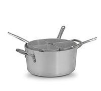Pardini Casseruola Albergo Vario 600 Media 4 Spicchi Con Manici Alluminio e Acciaio, Cm 36 - 677836