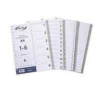 Pardo 658500 - Separatore PP A4 24 alfabetico, grigio