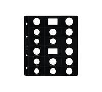 Pardo 75500 Buste di monete in euro, Nero, 210 x 185 x 10mm, Confezione da 25 pezzi