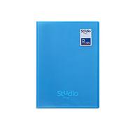 Pardo Studio Style - Cartellina con 40 buste con copertina in polipropilene, colore: Blu