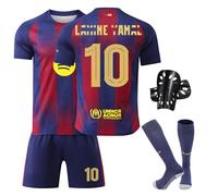 Pardofelis - Set completo di abbigliamento da calcio per ragazzi, maglia da calcio per bambini, maglietta, pantaloncini, calzini e parastinchi, 34