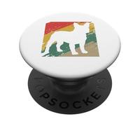 Pardon My French Fun Frenchie Bulldog Cucciolo Animale Amante dei Cani PopSockets PopGrip Adesivo