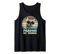 Pardon My French - Retro Funny Frenchie | Bulldog Francese Canotta