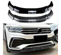 Pare-choc avant BaoHYes compatible avec le kit carrosserie Rline 2021-2023, becquet, séparateur Canard, noir brillant/aspect fibre de carbone (aspect carbone)