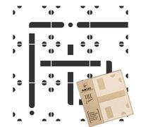 PAREDES 6 pc Piastrella / piatto / riutilizzabile Stencil / Geometrica /