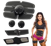 PARENCE - 3 in 1 EMS Elettrostimolatore - Vertigine Addominale + Braccia/Cosce - 6 programmi e intensità Regolabile