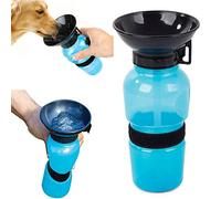 PARENCE - Borraccia per cani con ciotola integrata - Borraccia da viaggio e trasporto - Auto, indoor e outdoor - Borraccia 0,5L