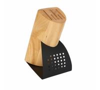 PARENCE.- Ceppo portacoltelli universale in legno con fondo antiscivolo - Supporto inclinato per 5 coltelli - Design moderno ed elegante
