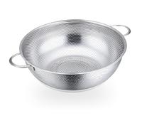PARENCE. - Colino doppio manico - Setaccio da cucina - Versatile, robusto, acciaio inox, grigio