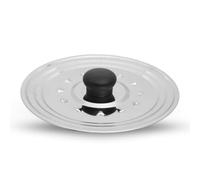 PARENCE.- Coperchio da cucina in acciaio inox 16/18/20/22/24 - Coperchio antispruzzo con fori per il vapore e manico ergonomico - Pentola e pentola 25cm