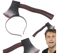 PARENCE.- Fascia Ascia insanguinata 27x12cm - Accessori costume Halloween - Effetto realistico, Sangue finto - Ideale per feste a tema, carnevale, cosplay horror