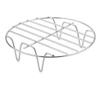 PARENCE.- Griglia rotonda per friggitrice ad aria - 17,5 x 17,5 x 2,5 cm - Accessori in acciaio inox per friggitrice, forni, vaporiera, grill