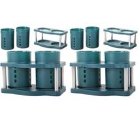 PARENCE.- Organizer scolaposate con tre scomparti e serbatoio dell'acqua separato - Mantieni le posate asciutte e in ordine - 17x11x11cm (Confezione da 2)