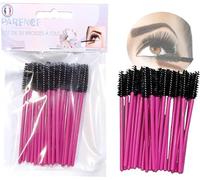 PARENCE.- Pennello per ciglia semi riutilizzabile e lavabile in fibra morbida in silicone Premium da 20 pezzi, usa e getta dopo 5 utilizzi, pennelli per ciglia, applicatore di pennello