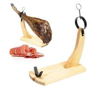 PARENCE.- Porta Prosciutto Extra Lungo in Legno - Porta Prosciutto 49,5x15,6x25 cm | Prodotto in Spagna | Per prosciutti 5-10 kg | Robusto e stabile | Porta prosciutto ideale per fette sottili
