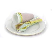 PARENCE.- Set da picnic da 20 pezzi - piatti, posate, bicchieri - Set da campeggio in PVC riutilizzabile da 20 pezzi, versatile, completo