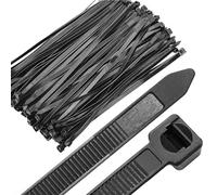 PARENCE.- Set di 100 fascette in plastica - 100 pezzi, Serflex, Fascette, Rislan - Fascetta - 200 x 3,6 mm, nero