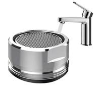 PARENCE. - Set di 2 aeratori per rubinetto in acciaio inox cromato con guarnizioni - Risparmio di acqua