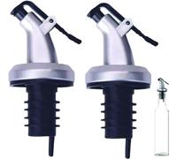 PARENCE - Set di 2 beccucci richiudibili in alcool, olio d'oliva e aceto - pratico e versatile per tutte le tue bottiglie