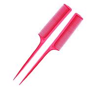 PARENCE - Set di 2 pettini per capelli antistatici, professionali e antistatici, resistenti al calore, pettine da parrucchiere a denti sottili e larghi